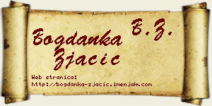 Bogdanka Zjačić vizit kartica